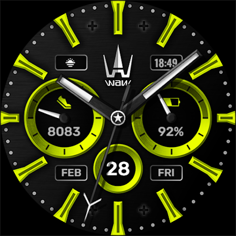 WAW001 Hybrid Watch Face screenshot