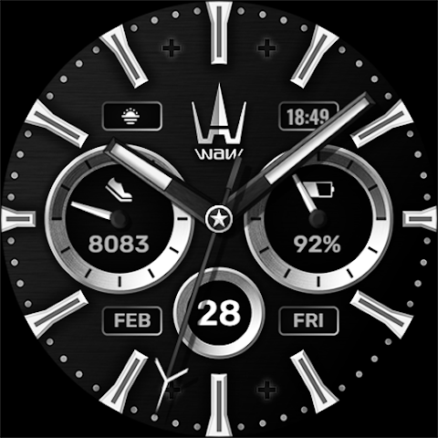 WAW001 Hybrid Watch Face screenshot