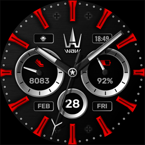 WAW001 Hybrid Watch Face screenshot