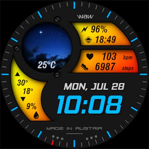 WAW016 Progressive Watch Face screenshot