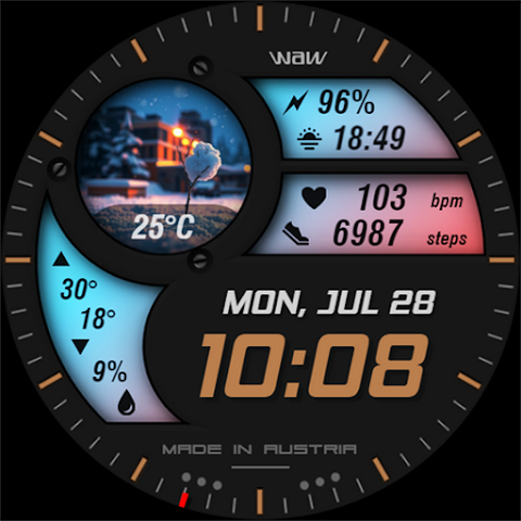 WAW016 Progressive Watch Face screenshot