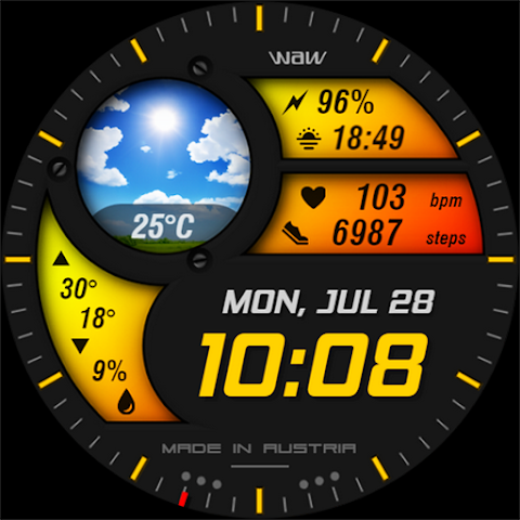 WAW016 Progressive Watch Face screenshot