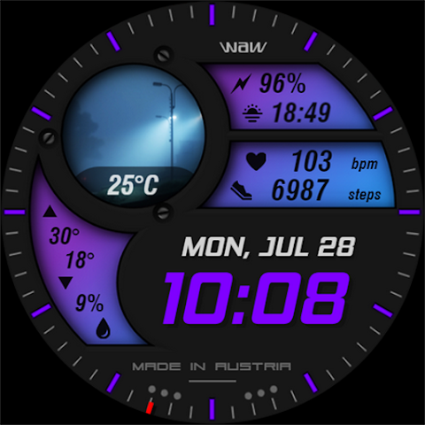 WAW016 Progressive Watch Face screenshot