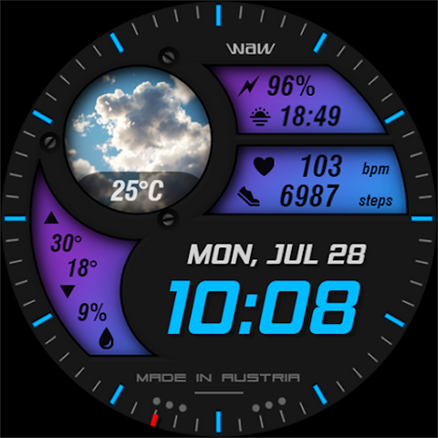WAW016 Progressive Watch Face screenshot