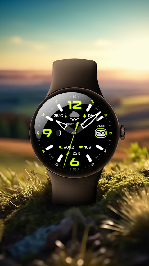 WAW025 Posh Tech Watch Face screenshot