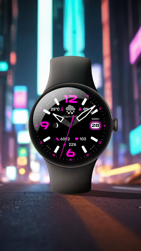 WAW025 Posh Tech Watch Face screenshot