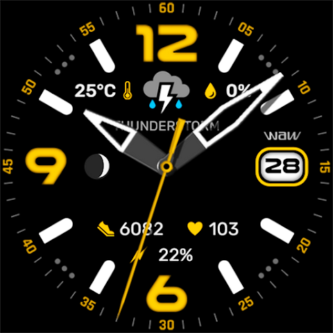 WAW025 Posh Tech Watch Face screenshot