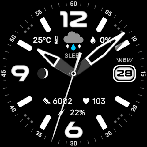WAW025 Posh Tech Watch Face screenshot