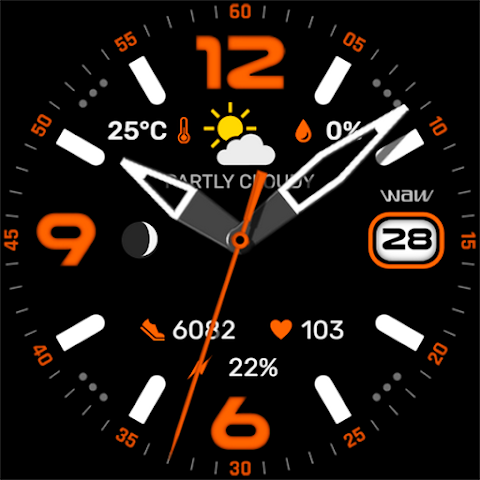 WAW025 Posh Tech Watch Face screenshot