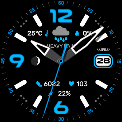 WAW025 Posh Tech Watch Face screenshot
