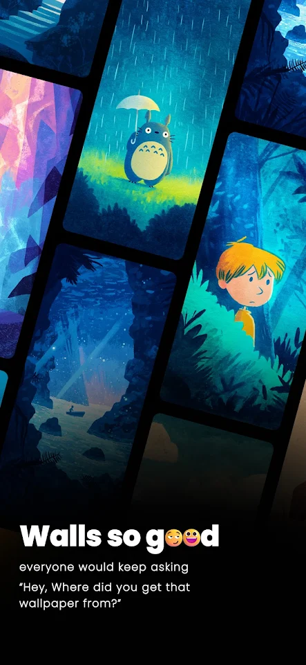 Luna Walls – Gouache Wallpaper screenshot