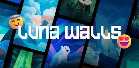 Luna Walls – Gouache Wallpaper screenshot