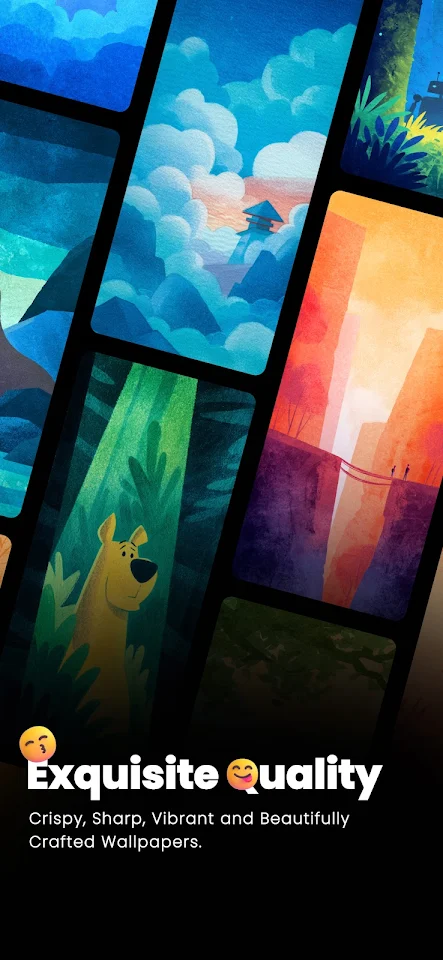 Luna Walls – Gouache Wallpaper screenshot