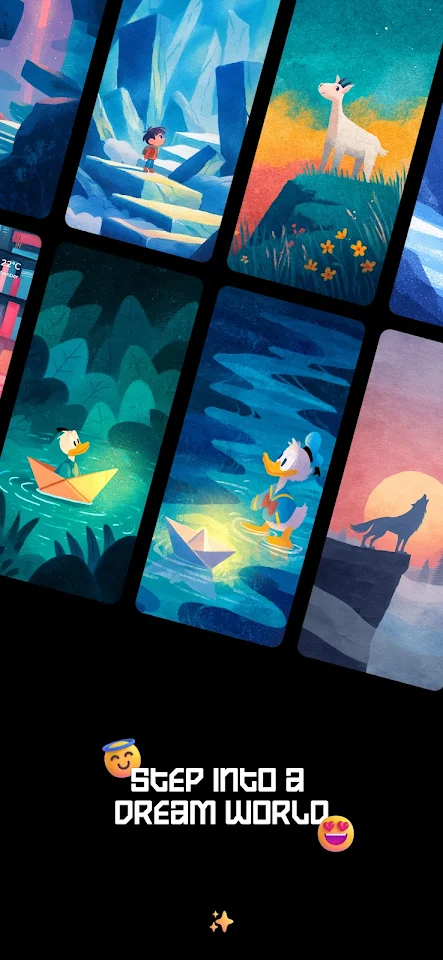 Luna Walls – Gouache Wallpaper screenshot