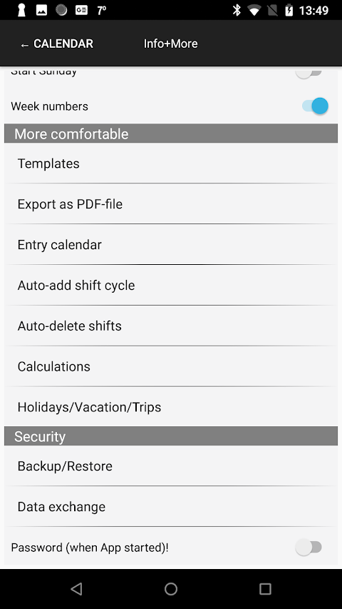 Roster-Calendar Pro screenshot
