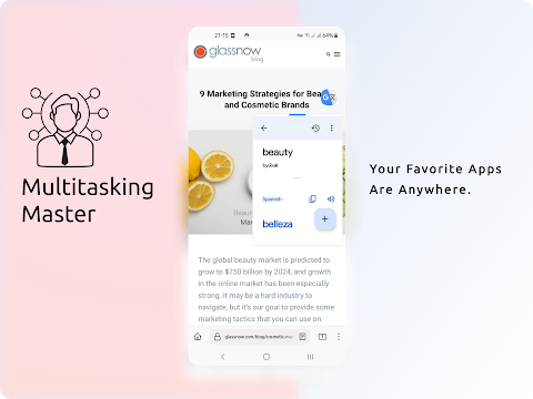 Floating Multitasking screenshot