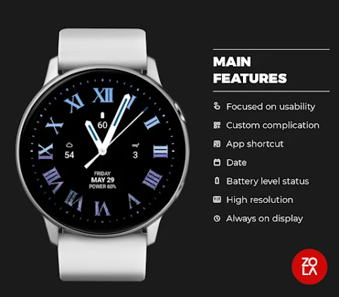 Orange Tosca Analog Watch Face screenshot