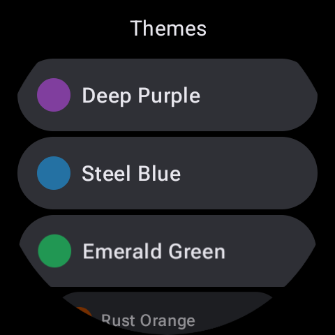 Orange Tosca Analog Watch Face screenshot