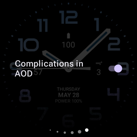 Orange Tosca Analog Watch Face screenshot