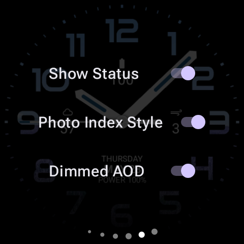 Orange Tosca Analog Watch Face screenshot
