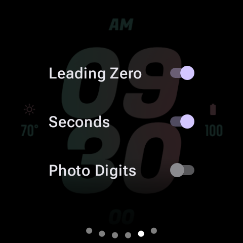 Pastel Bold Watch Face screenshot