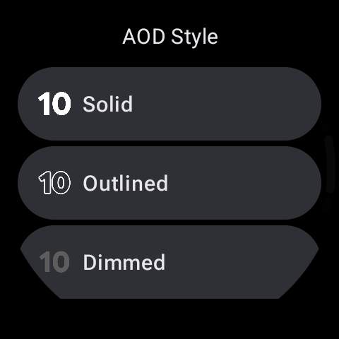 Pastel Bold Watch Face screenshot