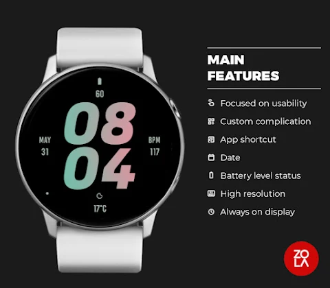 Pastel Bold Watch Face screenshot