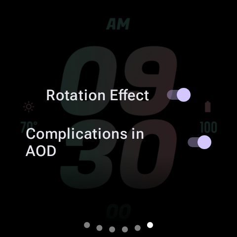 Pastel Bold Watch Face screenshot