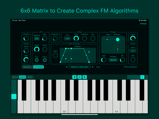 NFM – AUv3: FM Synth screenshot