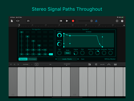 NFM – AUv3: FM Synth screenshot