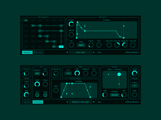 NFM – AUv3: FM Synth screenshot
