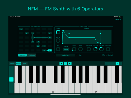 NFM – AUv3: FM Synth screenshot