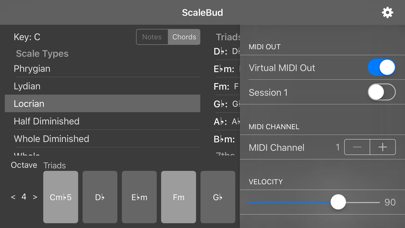 ScaleBud – AUv3 MIDI Keyboard screenshot