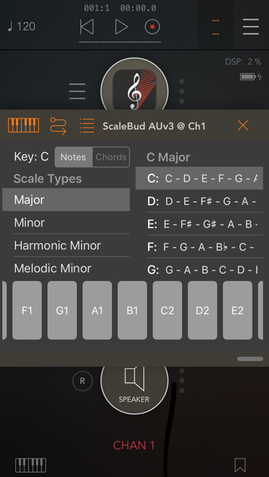 ScaleBud – AUv3 MIDI Keyboard screenshot