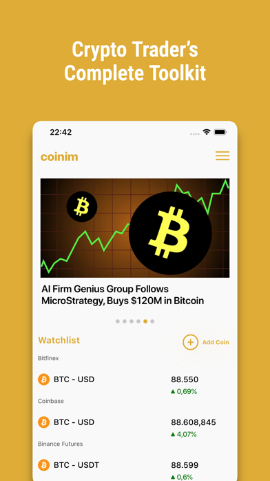 Coinim Trend, News, RSI Alerts screenshot