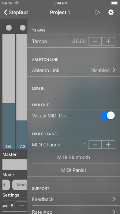 StepBud – AUv3 MIDI Sequencer screenshot