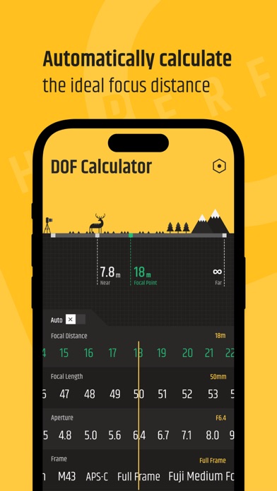 DoF: Depth of Field Calculator screenshot