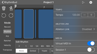 RhythmBud – AUv3 MIDI FX screenshot