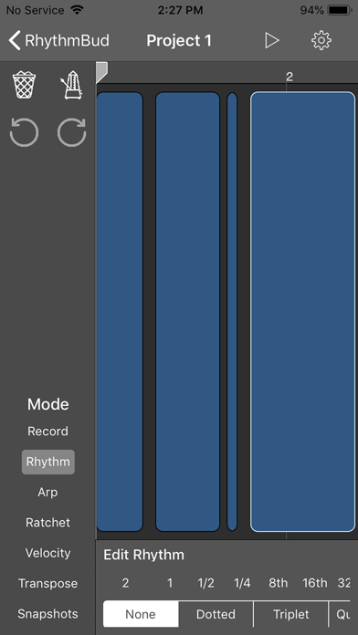 RhythmBud – AUv3 MIDI FX screenshot