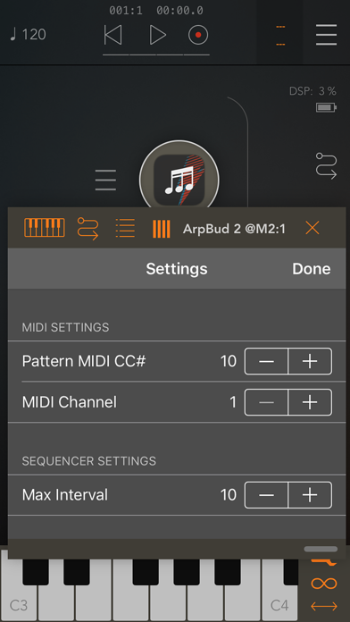 ArpBud 2 AUv3 MIDI Arpeggiator screenshot