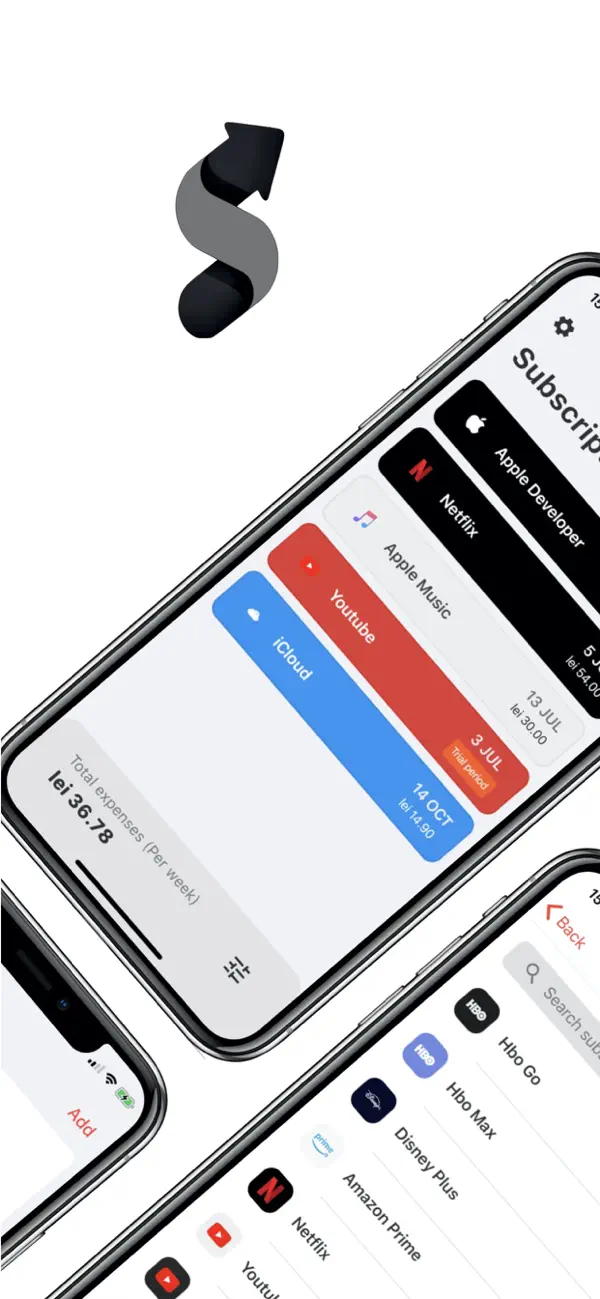 Subscriptions Manager screenshot