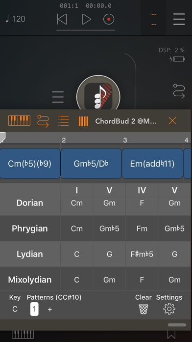 ChordBud 2 AUv3 MIDI Sequencer screenshot
