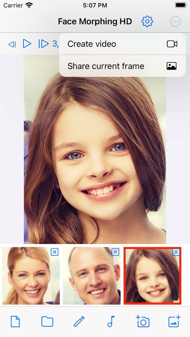 Face Video Morph Animator HD screenshot