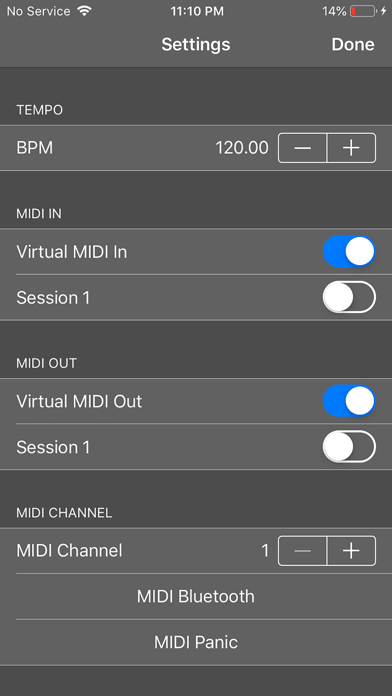 LoopBud – AUv3 MIDI Recorder screenshot