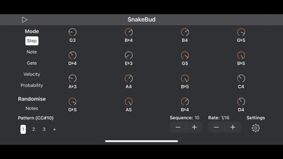 SnakeBud – AUv3 MIDI Sequencer screenshot
