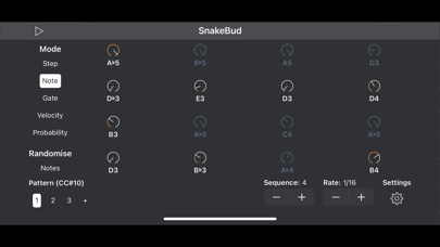 SnakeBud – AUv3 MIDI Sequencer screenshot