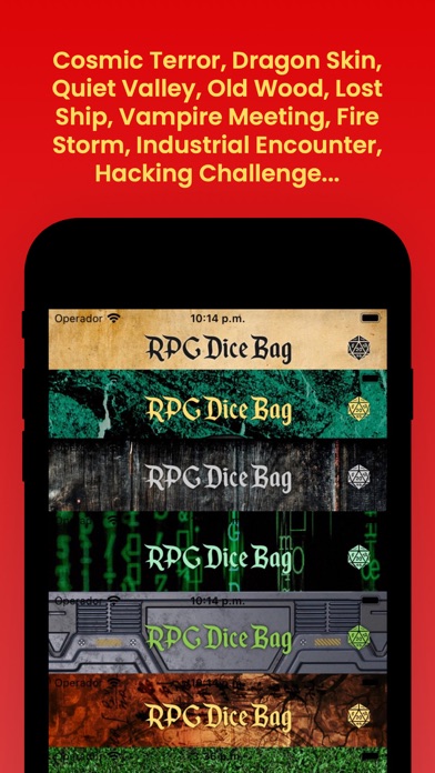 RPG Dice Bag: a simple roller screenshot
