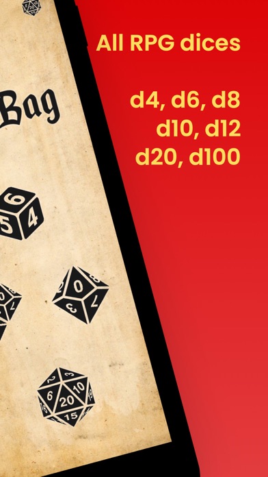 RPG Dice Bag: a simple roller screenshot