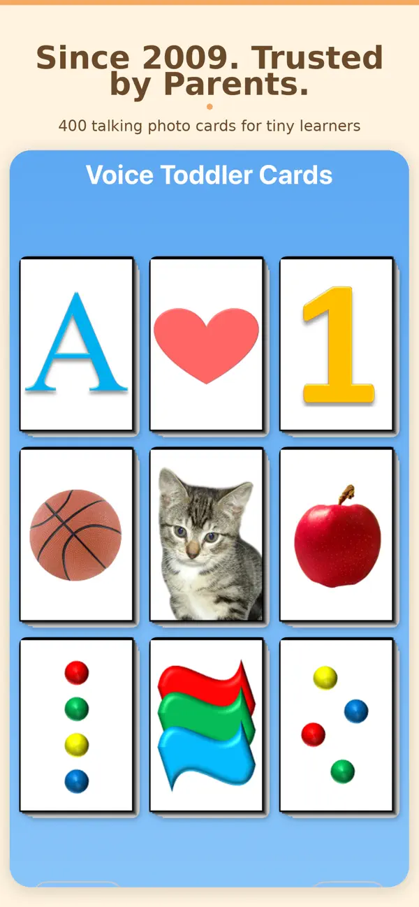 Voice Toddler Cards screenshot