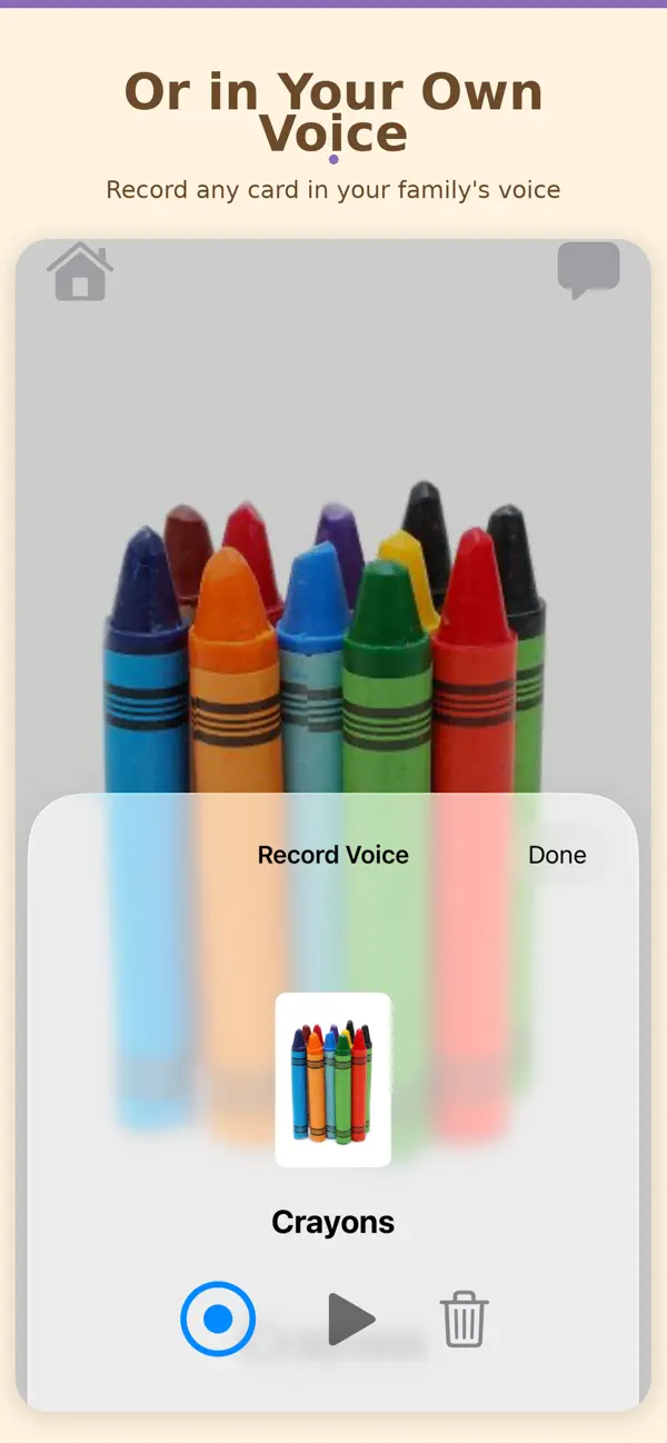 Voice Toddler Cards screenshot